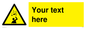 WV5130: Custom Falling Objects Sign