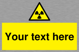 WV5131: Custom Radioactive Material Sign