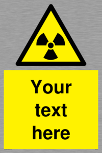 WV5131: Custom Radioactive Material Sign