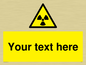 WV5131: Custom Radioactive Material Sign