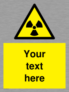 WV5131: Custom Radioactive Material Sign