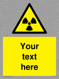 WV5131: Custom Radioactive Material Sign