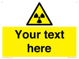 WV5131: Custom Radioactive Material Sign