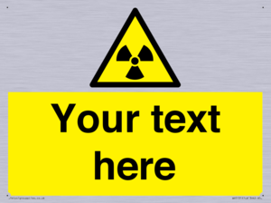 WV5131: Custom Radioactive Material Sign