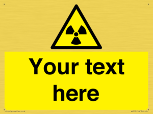WV5131: Custom Radioactive Material Sign