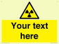 WV5131: Custom Radioactive Material Sign