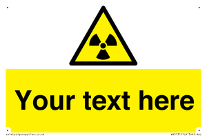 WV5131: Custom Radioactive Material Sign