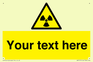 WV5131: Custom Radioactive Material Sign