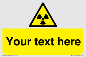 WV5131: Custom Radioactive Material Sign