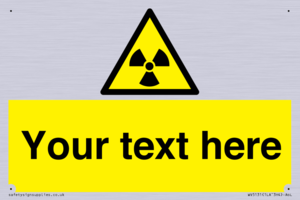 WV5131: Custom Radioactive Material Sign
