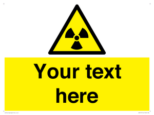WV5131: Custom Radioactive Material Sign