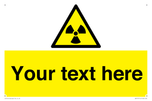 WV5131: Custom Radioactive Material Sign