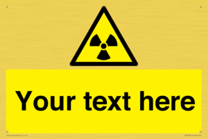 WV5131: Custom Radioactive Material Sign