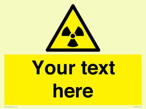 WV5131: Custom Radioactive Material Sign