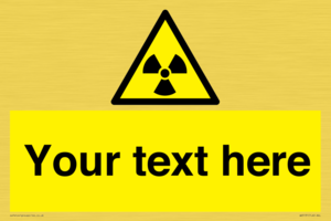 WV5131: Custom Radioactive Material Sign