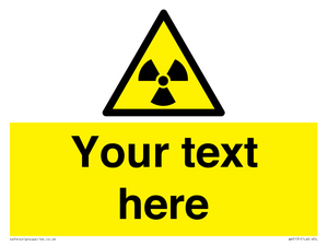 WV5131: Custom Radioactive Material Sign