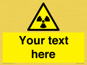 WV5131: Custom Radioactive Material Sign