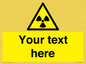 WV5131: Custom Radioactive Material Sign