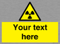 WV5131: Custom Radioactive Material Sign