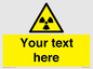 WV5131: Custom Radioactive Material Sign