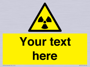 WV5131: Custom Radioactive Material Sign