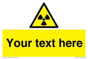 WV5131: Custom Radioactive Material Sign