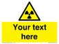 WV5131: Custom Radioactive Material Sign