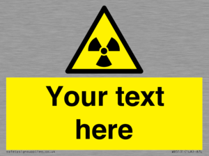 WV5131: Custom Radioactive Material Sign