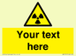 WV5131: Custom Radioactive Material Sign