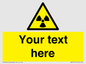 WV5131: Custom Radioactive Material Sign