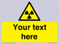 WV5131: Custom Radioactive Material Sign