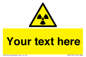 WV5131: Custom Radioactive Material Sign
