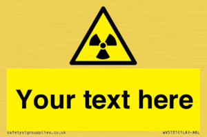 WV5131: Custom Radioactive Material Sign
