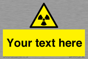 WV5131: Custom Radioactive Material Sign