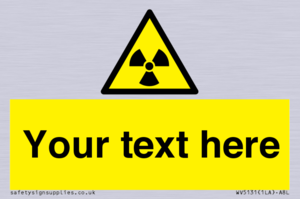 WV5131: Custom Radioactive Material Sign
