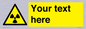 WV5131: Custom Radioactive Material Sign
