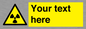 WV5131: Custom Radioactive Material Sign