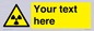WV5131: Custom Radioactive Material Sign