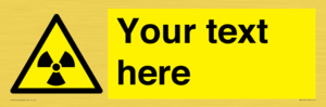 WV5131: Custom Radioactive Material Sign