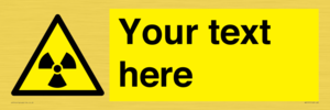 WV5131: Custom Radioactive Material Sign