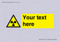 WV5131: Custom Radioactive Material Sign