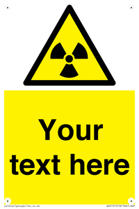 WV5131: Custom Radioactive Material Sign