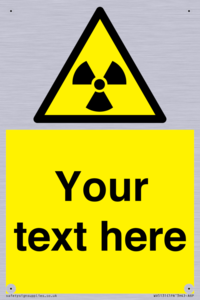 WV5131: Custom Radioactive Material Sign
