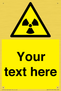 WV5131: Custom Radioactive Material Sign