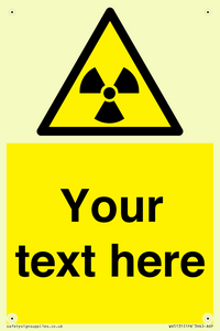 WV5131: Custom Radioactive Material Sign