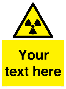 WV5131: Custom Radioactive Material Sign