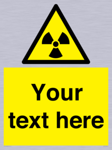 WV5131: Custom Radioactive Material Sign