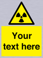 WV5131: Custom Radioactive Material Sign