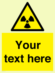 WV5131: Custom Radioactive Material Sign