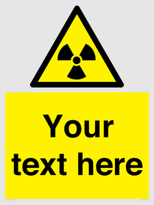 WV5131: Custom Radioactive Material Sign